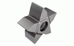 PENTAS 27-10FT IC08-Blank inserts with 5 wide cutting edges for the production of special profile contours.