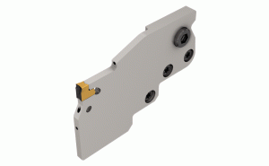 TAGPAD-Y-D82R-3C-Y-axis adapters for parting & grooving on multi-task machines & turning centers, with JHP channels and TANG-GRIP inserts.