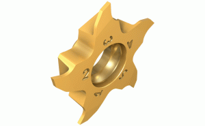PENTA 17L10SP6D-RS IC1007-Pentagonal inserts (5 edges) for Parting miniature Parts, high positive rake inclination and sharp cutting edge. Low cutting forces, easy chip breaking. Used on soft materials, thin parts.