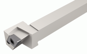 Y-SDJCR 1616K-11S-Y-axis Screw lock integral tools carrying 55° rhombic inserts with 7° clearance angle for swiss-type machines.