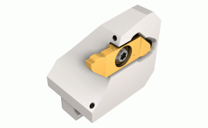 NQCH12-Y-SCHR-22BF-JHP-Screw Lock JETCUT Modular Heads Carrying SWISSCUT Inserts for Grooving and Turning in Y-Axis on Swiss-Type Machines
