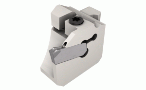 NQCH16-GHSR-2-JHP-Screw Lock JETCUT Modular Heads Carrying CUTGRIP Inserts for Grooving and Turning on Swiss-Type Machines