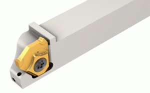 TGVL 9.5-JHP-Grooving, parting and recessing tools carrying TGV inserts with channels for high-pressure coolant.