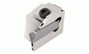 NQCH16-DGTR-1D22SH-JHP-Screw Lock JETCUT Modular Heads Carrying DO-GRIP Double-Edged Parting Inserts for Swiss-Type Machines