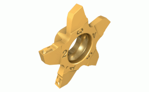 PENTA 17N250NX080RS IC1008-Pentagonal inserts for precision grooving and parting off. Used for next to shoulder applications.