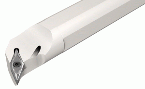 A40U SVQCR-22-Screw lock boring bars carrying 35° rhombic inserts with 7° clearance. S - Steel shank; A - Steel shank with coolant hole.