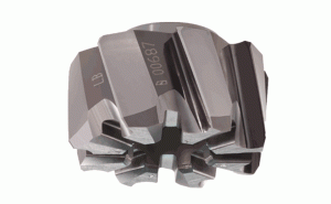 RM-BN6-15.000-H7LB IC908-Interchangeable left-hand flute solid carbide reaming heads (shell reamers) with a quick change bayonet mechanism for H7 hole tolerance high speed reaming through holes.