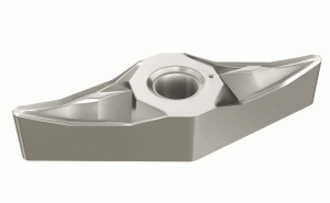 VNMS 160404-12 IC20-35° rhombic single-sided inserts. Used for soft and nonferrous materials. A special positive rake angle for moderate cutting forces.