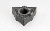 WNMG 06T304-PP IC10-Double-sided trigon inserts with a positive rake angle and sharp, positive-radial edge. Used for machining very ductile materials such as aluminum alloys, soft, low carbon steel, stainless steel, and high temperature alloys.
