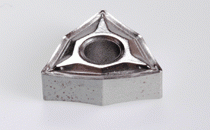 WNMG 06T304-NF IC20-Double-sided Trigon inserts used for semi-finishing and finishing applications. Low cutting forces due to very sharp edge and positive rake.