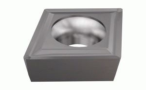 CCGT 060202 IC30N-80° rhombic 7° positive flank inserts for semi-finish and finish turning. Chip breaking in moderate feed range. Positive rake, low cutting forces. Used for a wide range of materials, including soft and exotic alloys.