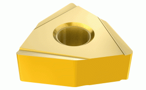WNMZ 080404-RF IC570-Double-sided trigon inserts with a ground chipformer for finishing applications.