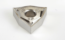 WNMG 080404-NF IC20N-Double-sided Trigon inserts used for semi-finishing and finishing applications. Low cutting forces due to very sharp edge and positive rake.