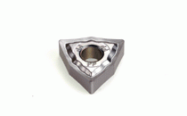 WNMG 080408-PP IC907-Double-sided trigon inserts with a positive rake angle and sharp, positive-radial edge. Used for machining very ductile materials such as aluminum alloys, soft, low carbon steel, stainless steel, and high temperature alloys.