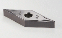 VNMG 160404-NF IC907-Double-sided 35° rhombic inserts for semi-finishing and finishing applications. Low cutting forces due to very sharp edge and positive rake.