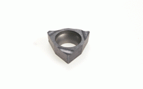 WCGT 020102L IC908-Trigon 7° positive flank inserts with a chipformer. Used for finishing on miniature boring bars, provide excellent surface finish. Suitable for a wide range of materials.