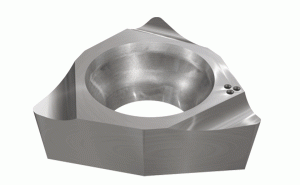 WCGT 020104L IC908-Trigon 7° positive flank inserts with a chipformer. Used for finishing on miniature boring bars, provide excellent surface finish. Suitable for a wide range of materials.