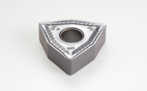 WNMG 080408-WG IC907-Double-sided trigon wiper inserts for high surface finish at high feed turning (0.3 to 0.6 mm/rev). Three to five times better surface finish compared to standard turning inserts at the same feeds.