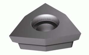 WPEB 050300R08 IC08-Precision positive 8° and 12° clearance, 80° and 84° trigon inserts with a flat rake for finishing applications on Swiss automatics.
