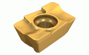 ADMT 1505PDR-HS IC328-HELIMILL inserts with a serrated cutting edge for chip splitting, for roughing applications. Use for long overhang and extended flute cutters with reduced chatter.