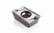 ADKT 1505PDTR-76 IC928-HELIMILL general use milling insert with reinforced helical cutting edges and ribs on the rake face to reduce heat transfer. Used for interrupted cuts and heavy machining.