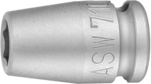 Udarowa końcówka wymienna klucza nasadowego, 3/8 10mm ASW