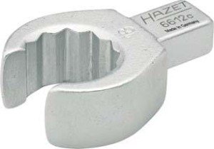 Klucz oczkowy wtykowy otwarty 19mm 9x12mm HAZET