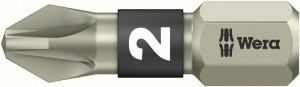 Bit nierdzewny 1/4 DIN3126C6,3 PZ2x25mm Wera
