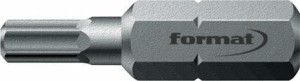 Bit ciągliwo-twardy 1/4 DIN3126C6,3 do śrub z łbem z gniazdem sześciokątnym 5x25mm FORMAT