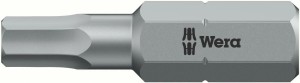 Bit ciągliwo-twardy 1/4 DIN3126C6,3 do śrub z łbem z gniazdem sześciokątnym 1,5x25mm Wera