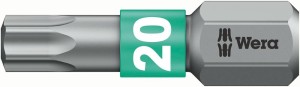 Bit BiTorsion 1/4 DIN3126C6,3, do śrub z gniazdem Torx 20x25mm Wera