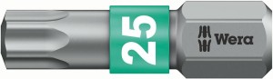 Bit BiTorsion 1/4 DIN3126C6,3, do śrub z gniazdem Torx 25x25mm Wera