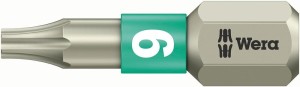Bit nierdzewny 1/4 DIN3126C6,3, do śrub z gniazdem Torx 9x25mm Wera