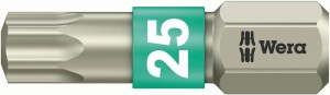 Bit nierdzewny 1/4 DIN3126C6,3, do śrub z gniazdem Torx 25x25mm Wera
