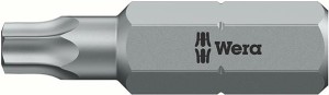 Bit ciągliwo-twardy 1/4 DIN3126C6,3, do śrub z łbem z gniazdem TORX PLUS 10x25mm Wera