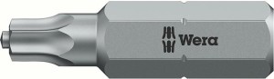 Bit z czopem 1/4 DIN3126C6,3, do śrub z gniazdem Torx 30x25mm Wera