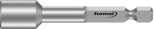 Końcówka wymienna klucza nasadowego, z magnesem 8x65mm FORMAT