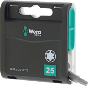 Opakowanie bitów Bit-Box 20H 20 sztuk do śrub z łbem z gniazdem TORX 25x25mm Wera