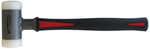 Młotek z miękkim bijakiem SUPERCRAFT, bezodrzutowy, nierdzewny, z rękojeścią z tworzywa sztucznego 50mm HALDER