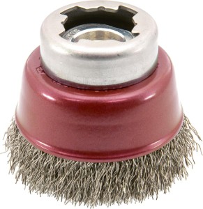 Szczotka garnkowa X-LOCK,drut stalowy falisty 60x mm Osborn