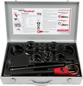 Zestaw gwintownic Central, w walizce R1/2-1.1/4 Roller