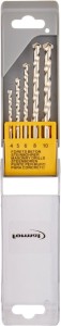 Zestaw wierteł do kamienia i betonu, ostrza z węglika spiekanego, 5-częściowy FORMAT
