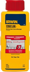 Kreda traserska 113g, kolor czerwony IRWIN STRAIT-LINE