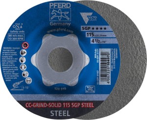 Ściernica tarczowa CC-GRIND Solid SGP STEEL 115mm PFERD