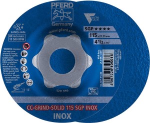 Ściernica tarczowa CC-GRIND Solid SGP INOX 115mm PFERD
