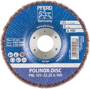 Ściernica tarczowa POLINOX 125x22,23mm A 180 Pferd