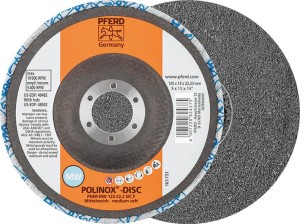 Ściernica tarczowa POLINOX® 125mm, wersja średnio twarda Pferd