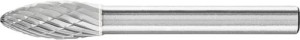 Frez trzpieniowy ze stopów twardych, w kształcie płomienia B 0820 3PLUS 6mm 8x20mm Pferd