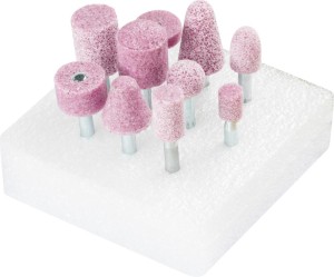 Zestawy ściernic trzpieniowych, 2001 w kształcie kropli, twardość O, gruboziarnista Pferd