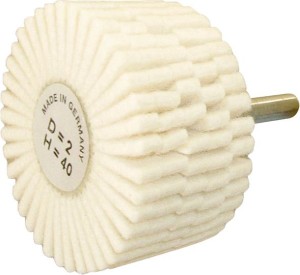 Trzpień polerski szczotkowy z filcem, 50x20x6mm D2 H25 FORMAT